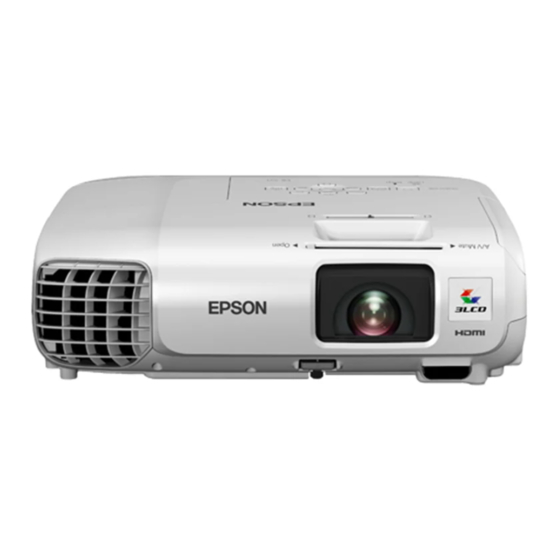 Epson EB-955WH Quick Start Manual
