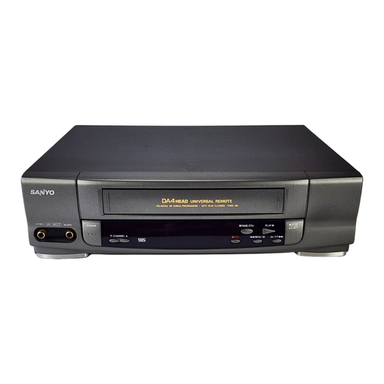 Sanyo VHR-740 Instruction Manual