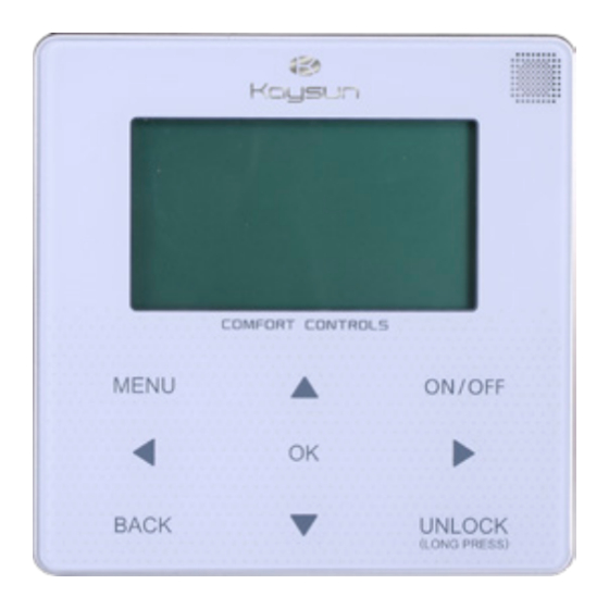 Kaysun KCCHT-05 MODBUS Owner's Manual