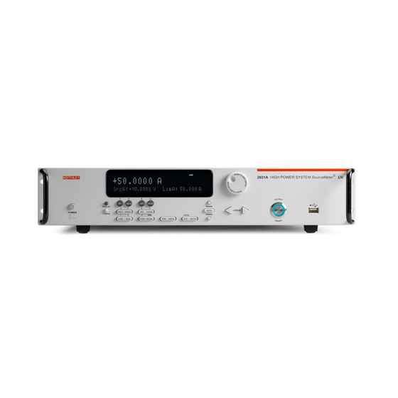 Keithley 2651A Reference Manual