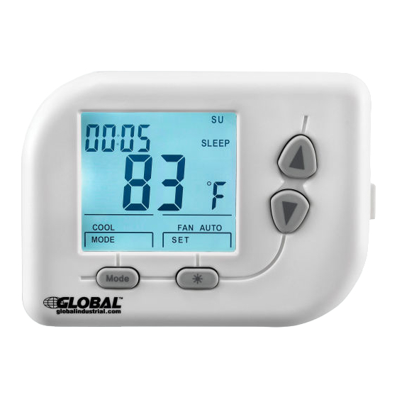 Global Industrial 246116 Quick Manual