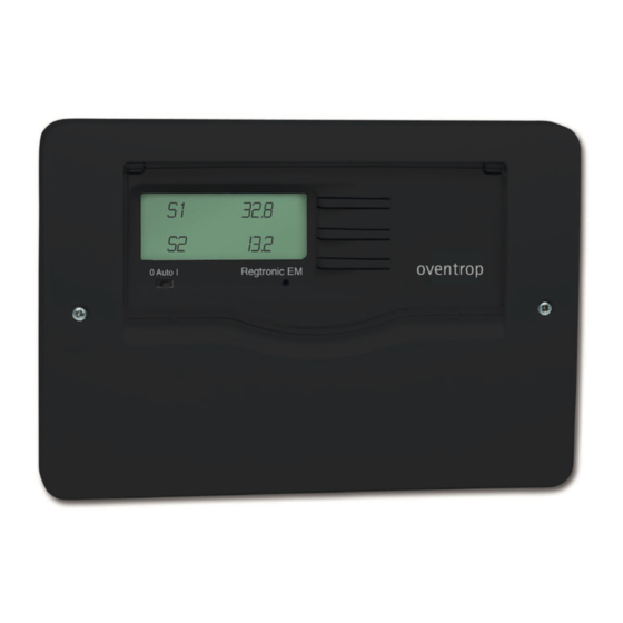 oventrop Regtronic EM Installation And Operating Instructions Manual
