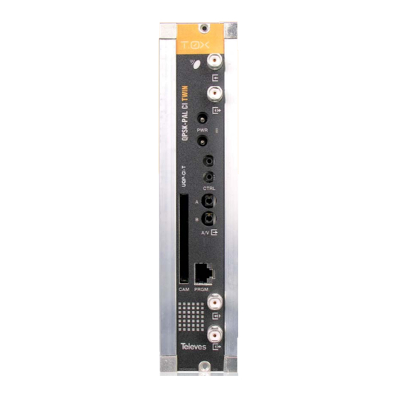 Televes T.OX TWIN QPSK-PAL C A Quick Manual For Owners