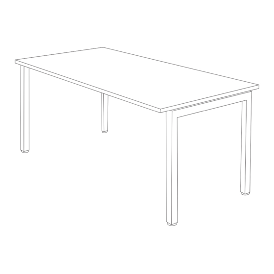 Jason.L Quadro Square Desk Assembly Instructions