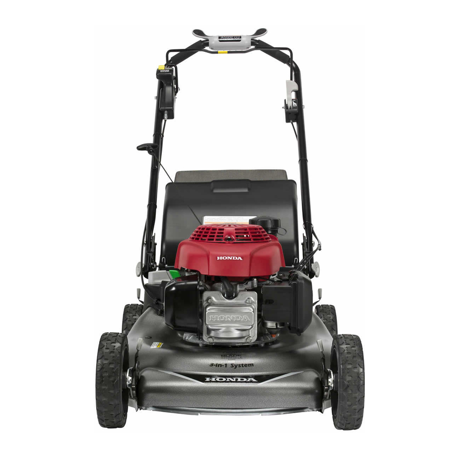 Honda HRR216VYA Owner's Manual