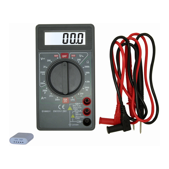 Perel EVM831 User Manual