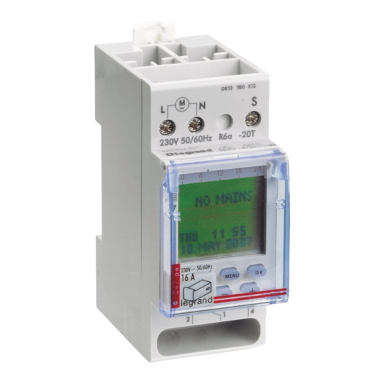 LEGRAND MicroRex D22 Plus Quick Start Manual