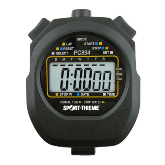 Sport-thieme Start Manual