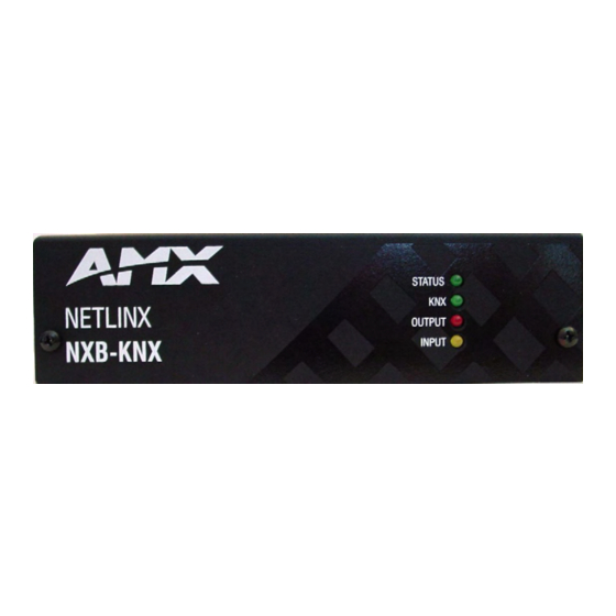 AMX NXB-KNX Installation Manual