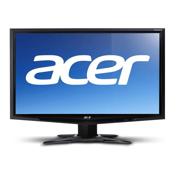 Acer G245HQ Manuals