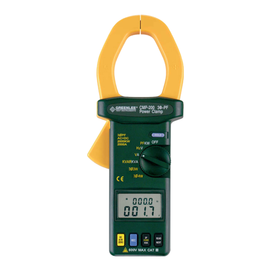 Greenlee CMP-200 Instruction Manual