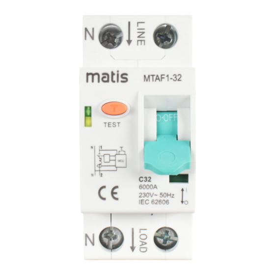 Matis matismart MTAF1-32 Manual Instruction