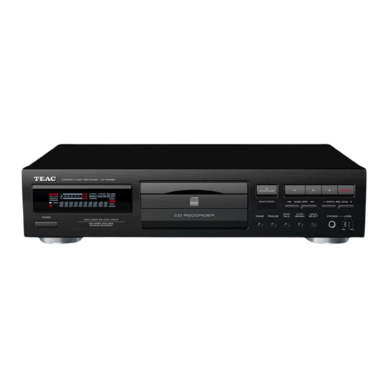 Teac CD-RW890 Specifications
