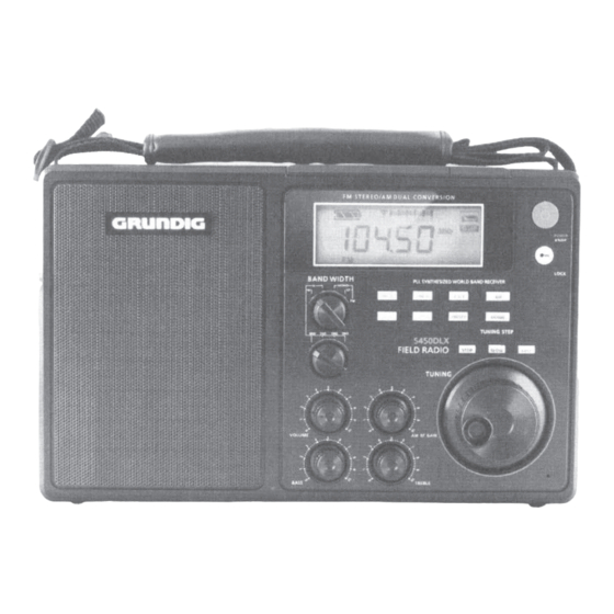 Grundig 5450DLX Owner's Manual