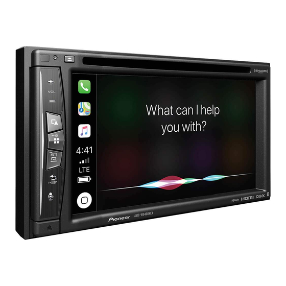 Pioneer AVIC-W8400NEX Operation Manual