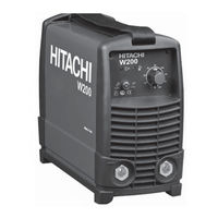 Hitachi W160 Instruction Manual