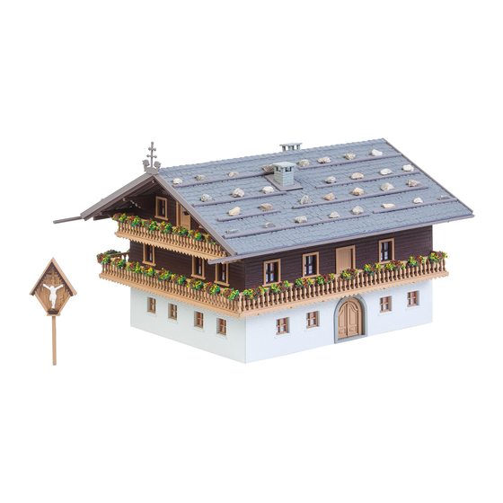 Faller LARGE ALPINE FARM WITH BARN Manual
