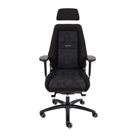 RECARO Specialist EL Short Operating Instructions