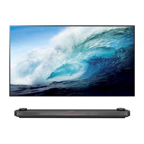 LG SIGNATURE OLED77W7 Series Safety And Reference