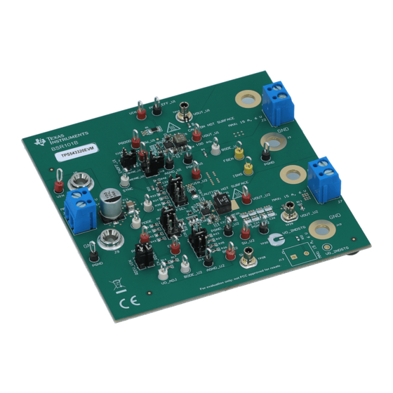 Texas Instruments TPS543320EVM User Manual