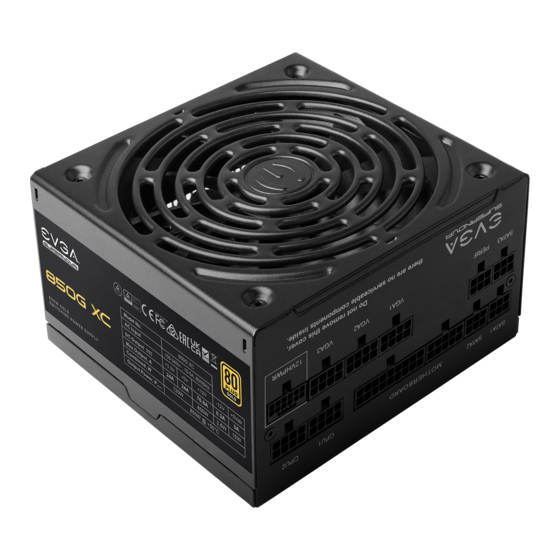 EVGA SuperNOVA 850G XC Quick Manual
