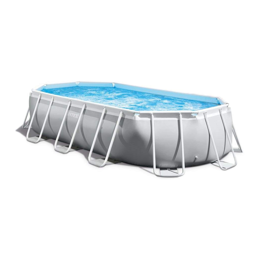 Intex PRISM FRAME 26795EH - OVAL PREMIUM POOL Manual