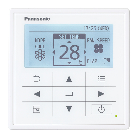 Panasonic CZ-RTC5B Installation Instructions Manual