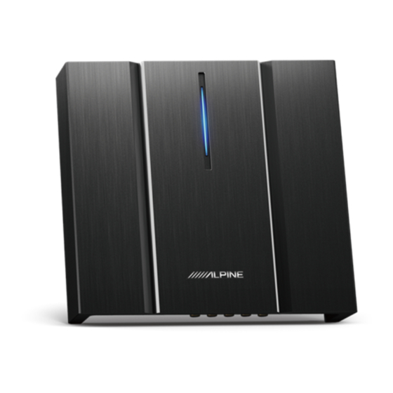 Alpine PXE-R100-8 Instructions Manual