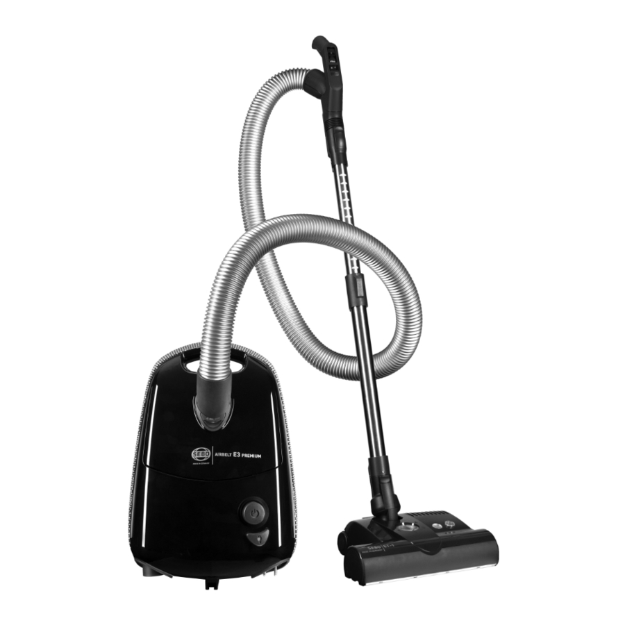 Sebo AIRBELT E1 Kombi, AIRBELT E2 Turbo, AIRBELT E3 Premium - Vacuum Cleaner Manual