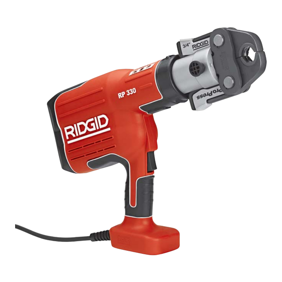 RIDGID RP 330 MANUAL Pdf Download ManualsLib