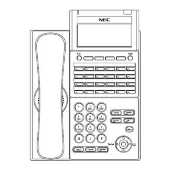 NEC Univerge SV8100 Reference Sheet