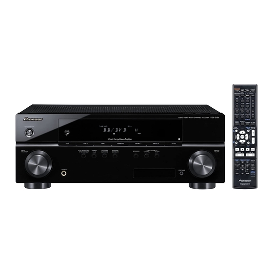 Pioneer VSX-519V-K Specification Sheet