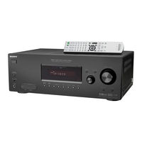 Sony STR-DG500 - Multi Channel Av Receiver Operating Instructions Manual