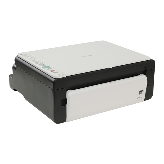 Ricoh SP 110 Quick Installation Manual