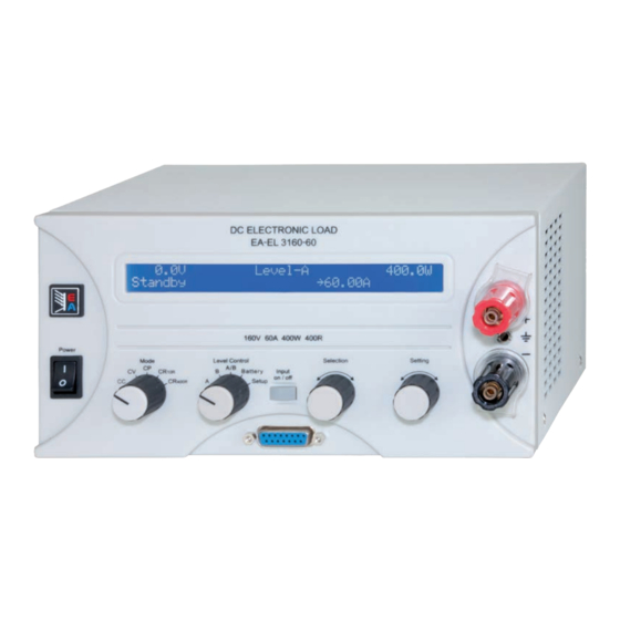 Elektro-Automatik EL 3000A Series Manuals