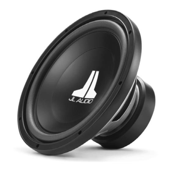 JL Audio 12W3v2 Series Owner's Manual