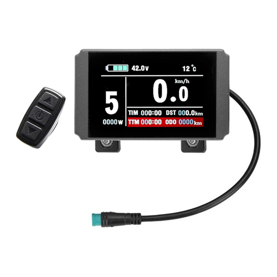 Green Bike KT-LCD8H - EBike Display Manual