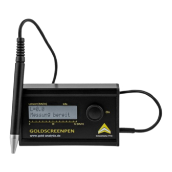 Goldanalytix GOLDSCREENPEN Instruction Manual