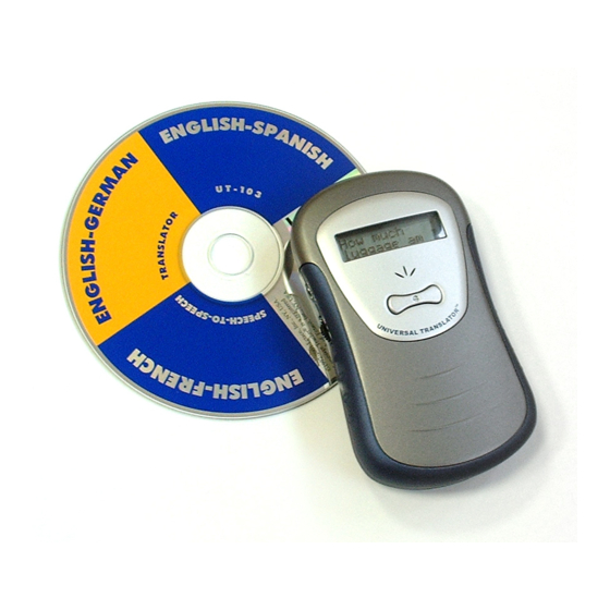 Ectaco Universal Translator UT-103 Manuals