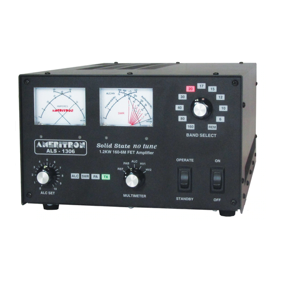 AMERITRON ALS-1306 Instruction Manual