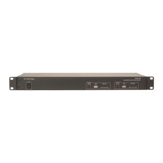 Z3 Technology MVE-20 User Instructions