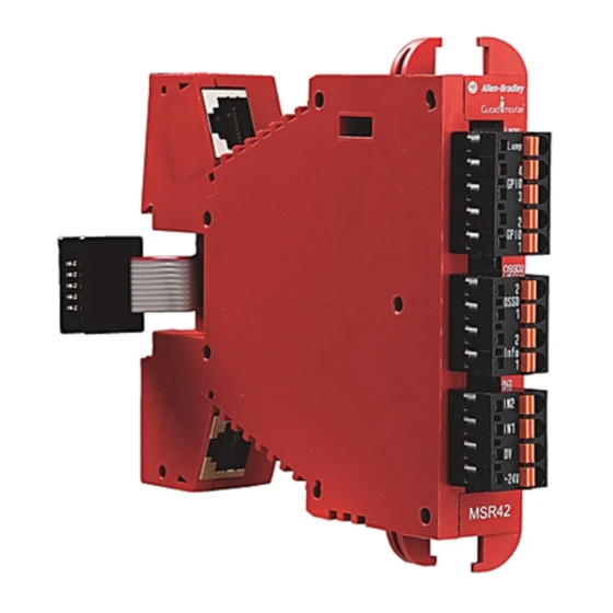 Rockwell Automation Guardmaster Allen-Bradley MSR42 User Manual