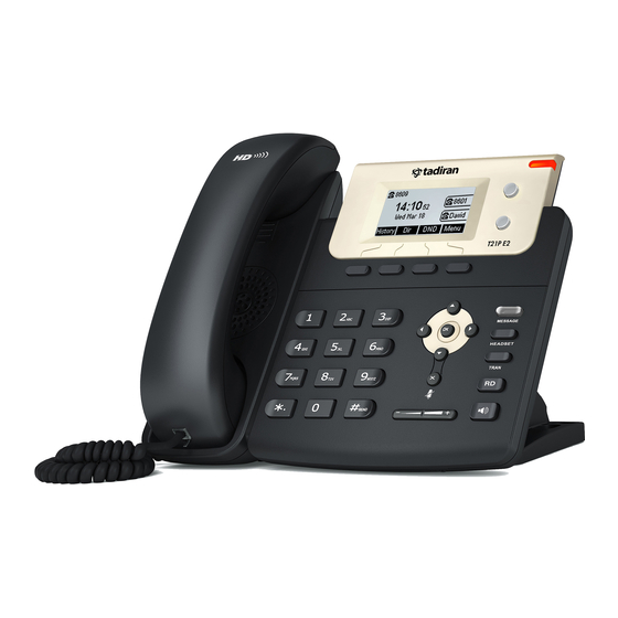 Tadiran Telecom T21P E2 User Manual