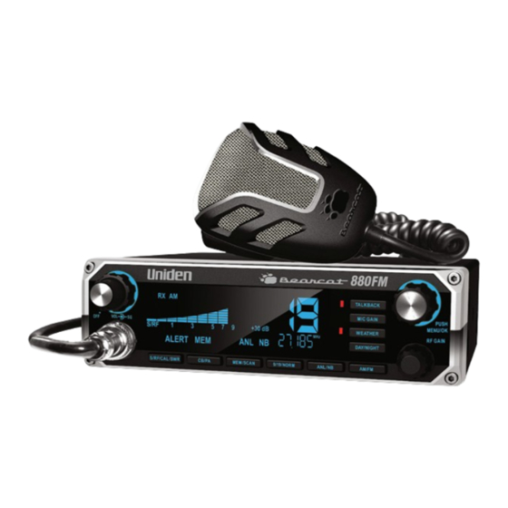 User Manuals: Uniden BC-880FM CB Radio