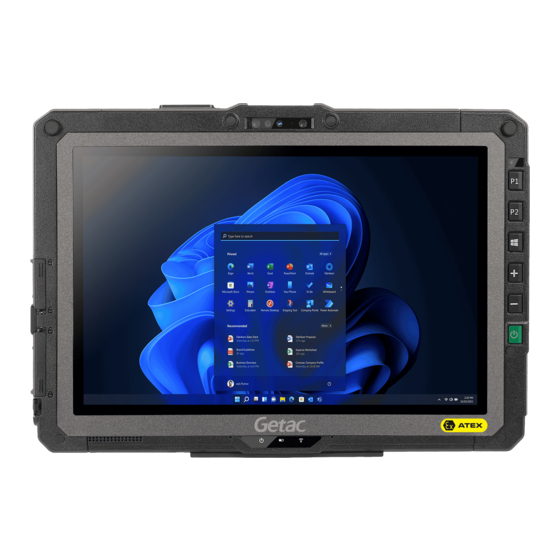 Getac UX10 Series Manual