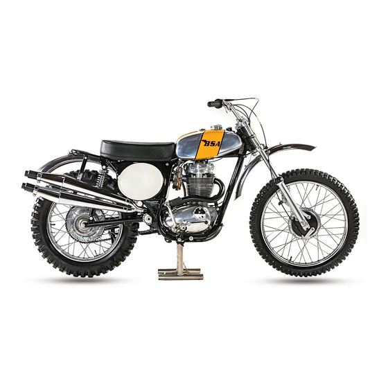 BSA Gold Star 250SS Owner's Handbook Manual