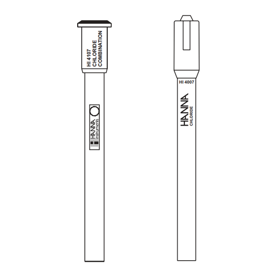 Hanna Instruments HI 4107 Instruction Manual