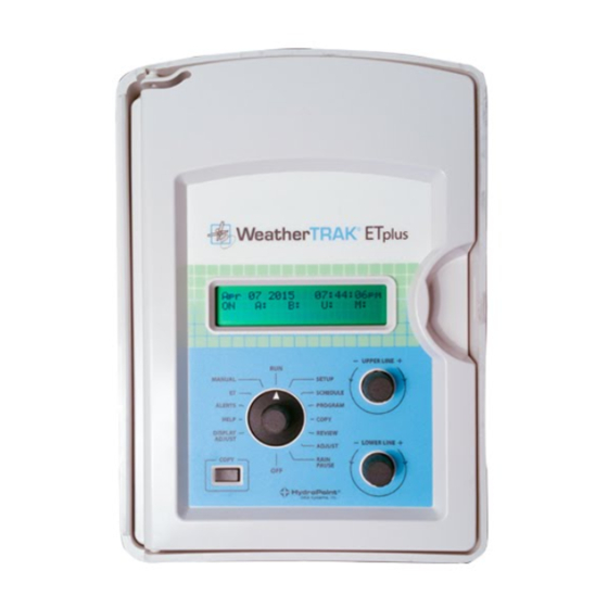 HydroPoint WeaterTRAK ET plus Controller Manuals