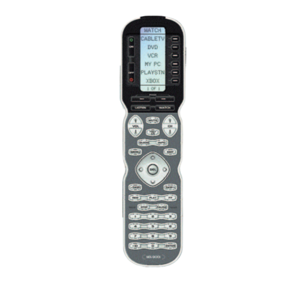 Universal Remote Control Complete Control MX-900i Owner's Manual