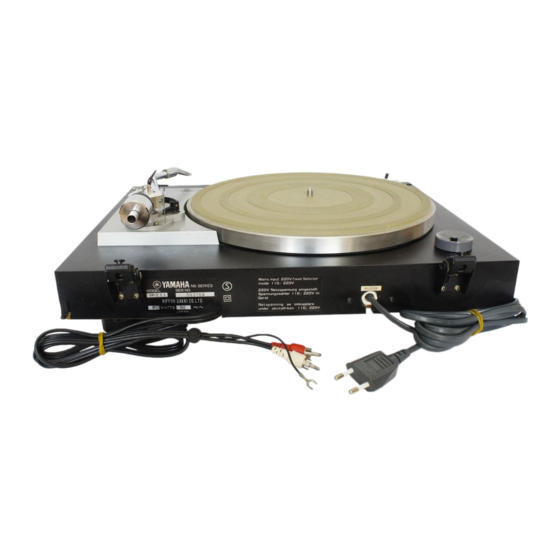 Service manual for Yamaha YP-B4 and YP-211 turntable on 1 cd in pdf format 